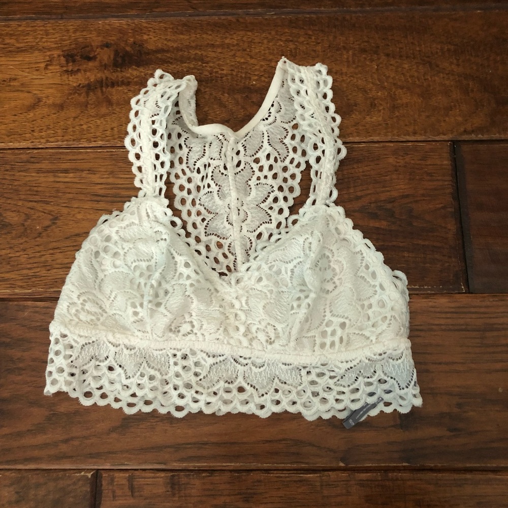 Aerie Lace white racerback bralette - xs